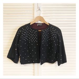 Beaded Vintage Cropped Jacket